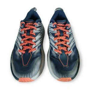 Hoka One One Speedgoat 4 Women's Size 6 Blue and Peach EE1219I